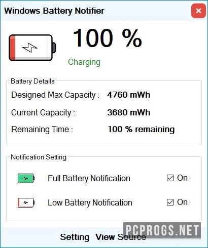 Battery Notifier — изображение 1