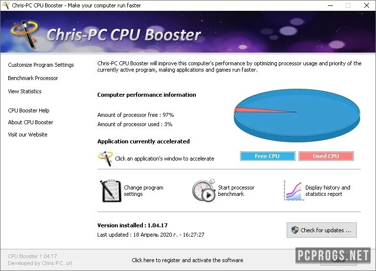 Chris-PC CPU Booster — изображение 1
