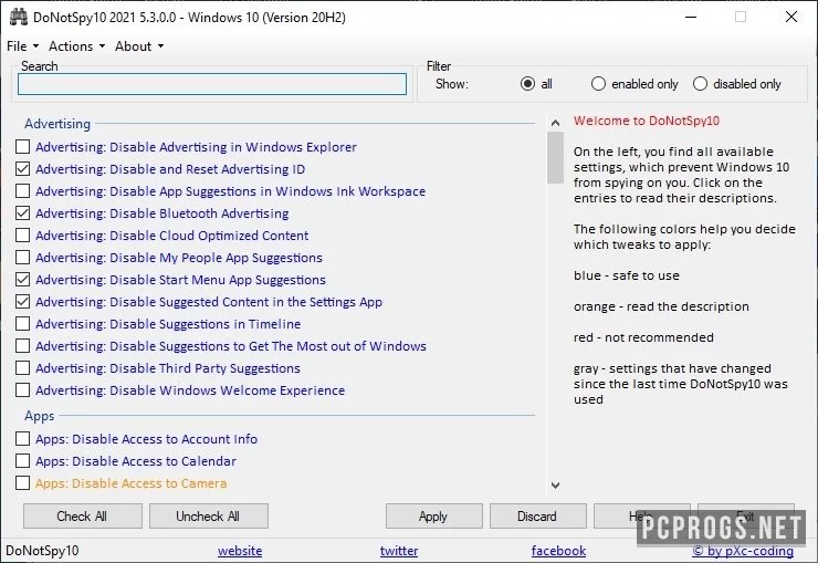 DoNotSpy — изображение 1