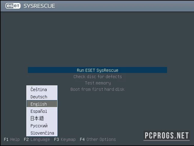 ESET SysRescue Live — изображение 1