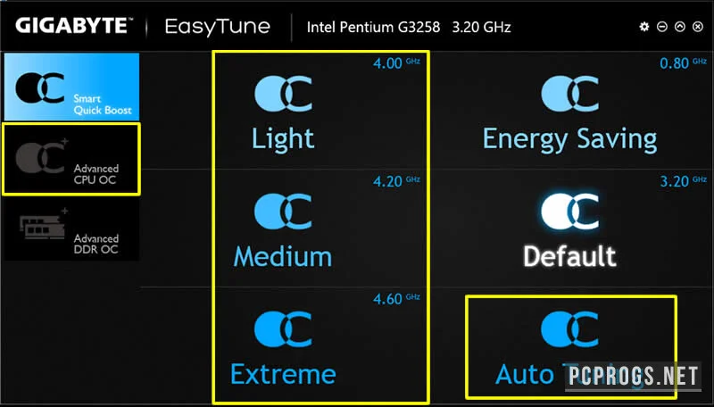 Gigabyte EasyTune — изображение 1