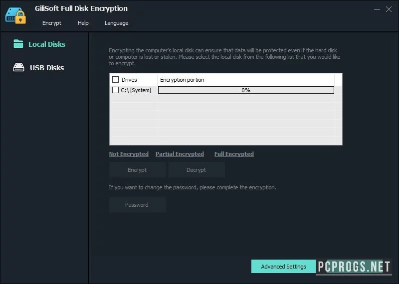 Gilisoft Full Disk Encryption — изображение 1
