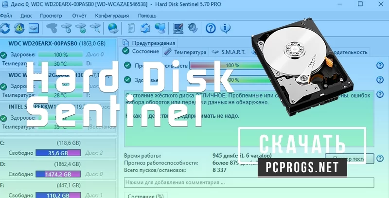 Hard Disk Sentinel — изображение 1