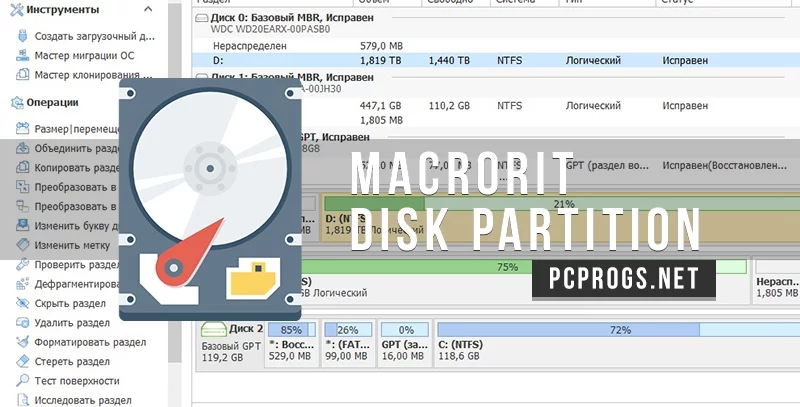 Macrorit Disk Partition Expert — изображение 1