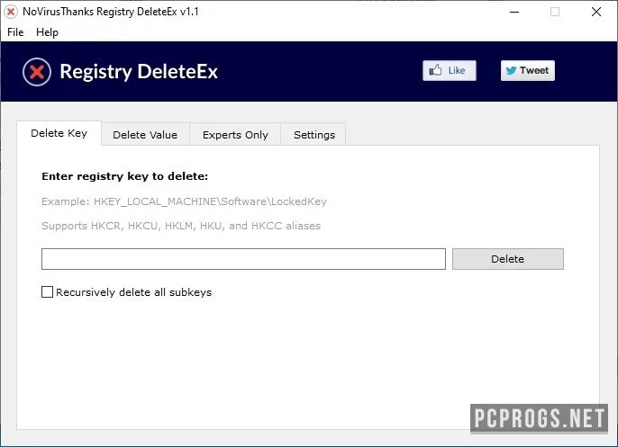 Registry DeleteEx — изображение 1