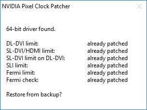 NVIDIA Pixel Clock Patcher — изображение 1