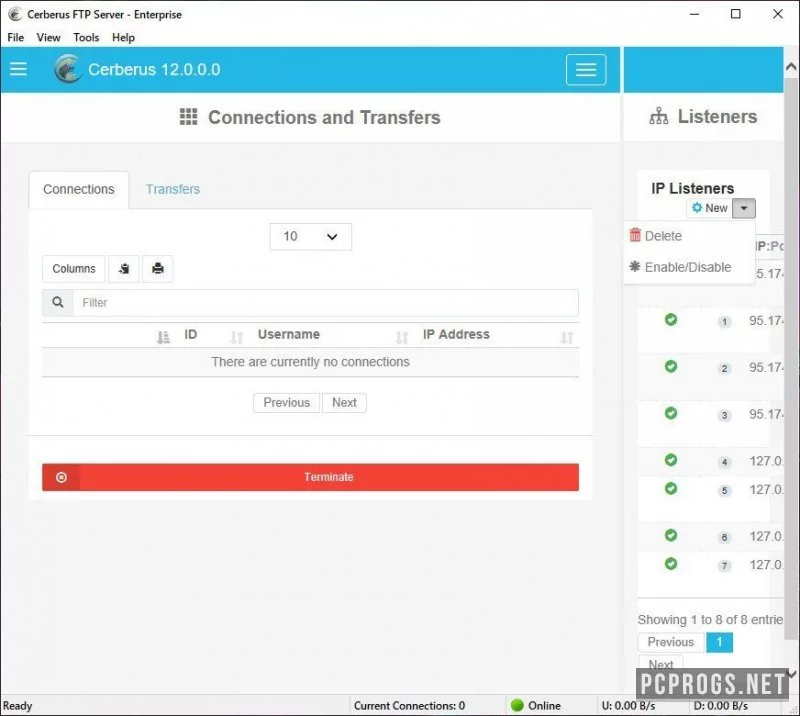 Cerberus FTP Server — изображение 2