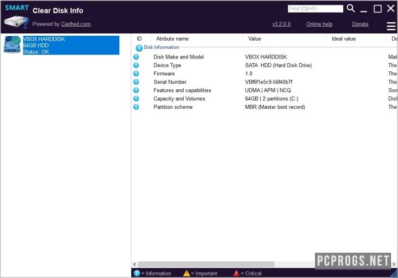 Clear Disk Info — изображение 1