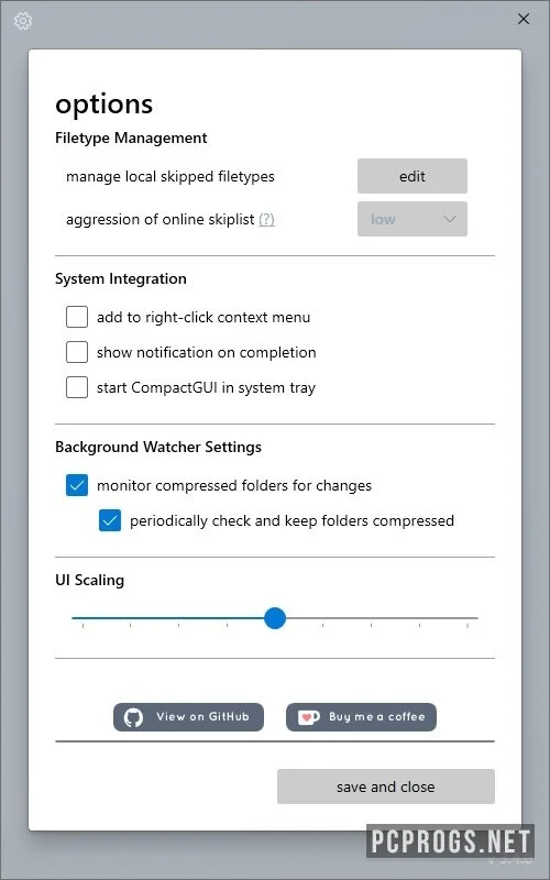 CompactGUI — изображение 2