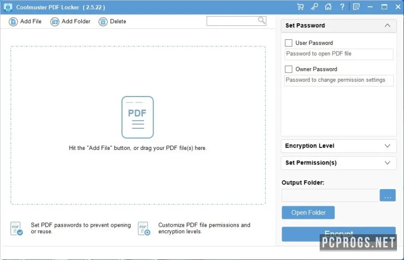 Coolmuster PDF Locker — изображение 1
