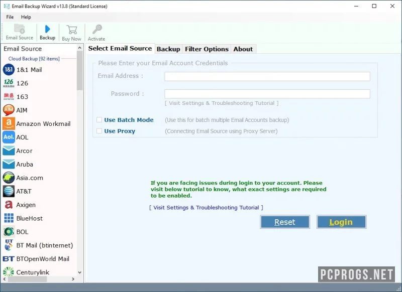 Email Backup Wizard — изображение 1