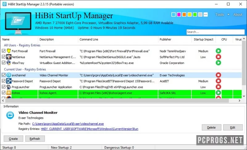 HiBit Startup Manager — изображение 1