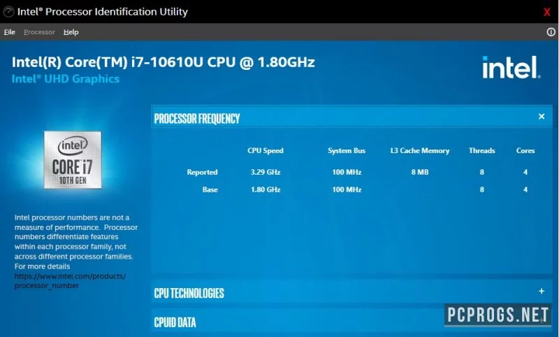 Intel Processor Identification Utility — изображение 1