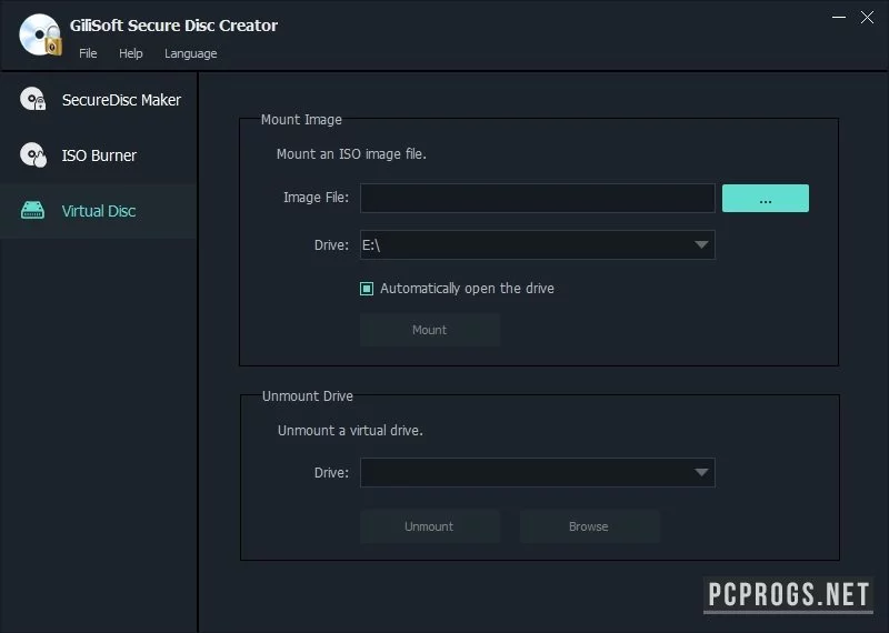 GiliSoft Secure Disc Creator — изображение 3