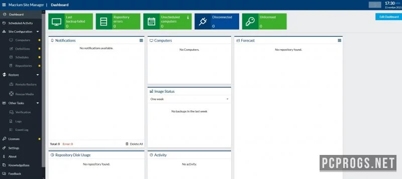 Macrium Site Manager — изображение 2