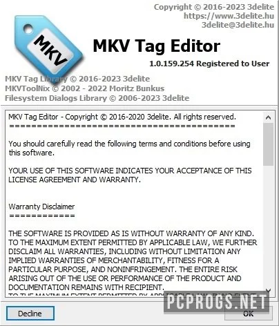 MKV Tag Editor — изображение 3