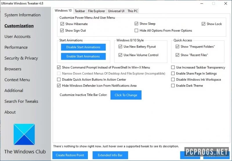 Ultimate Windows Tweaker — изображение 2