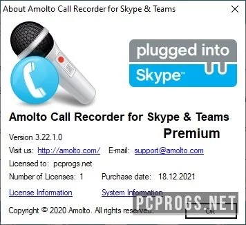 Amolto Call Recorder for Skype — изображение 3