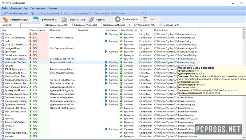 AnVir Task Manager — изображение 3