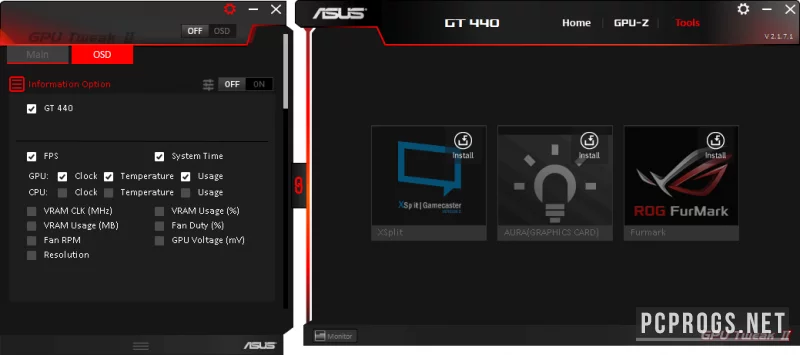 ASUS GPU Tweak — изображение 3