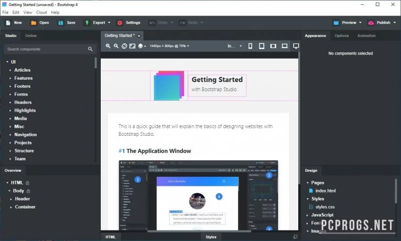 Bootstrap Studio — изображение 3