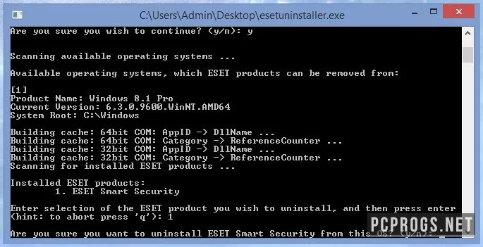 ESET Uninstaller — изображение 3