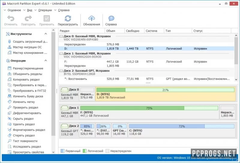 Macrorit Disk Partition Expert — изображение 2