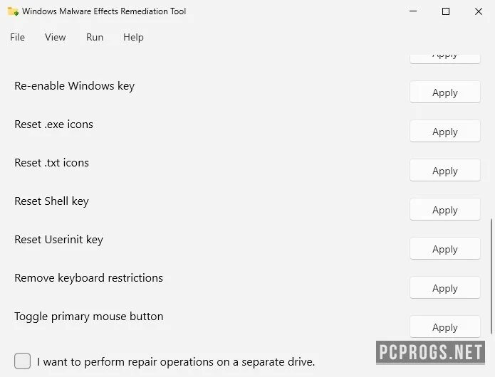 Malware Effects Remediation Tool — изображение 2