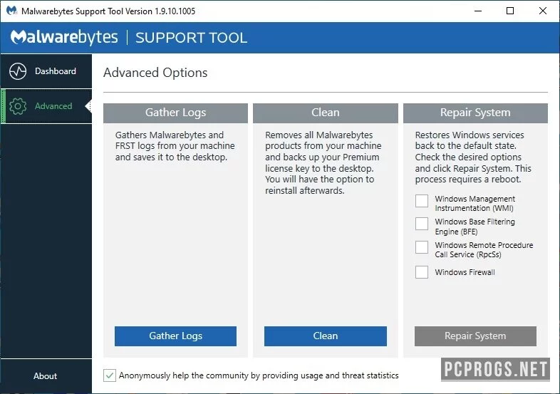 Malwarebytes Support Tool — изображение 2