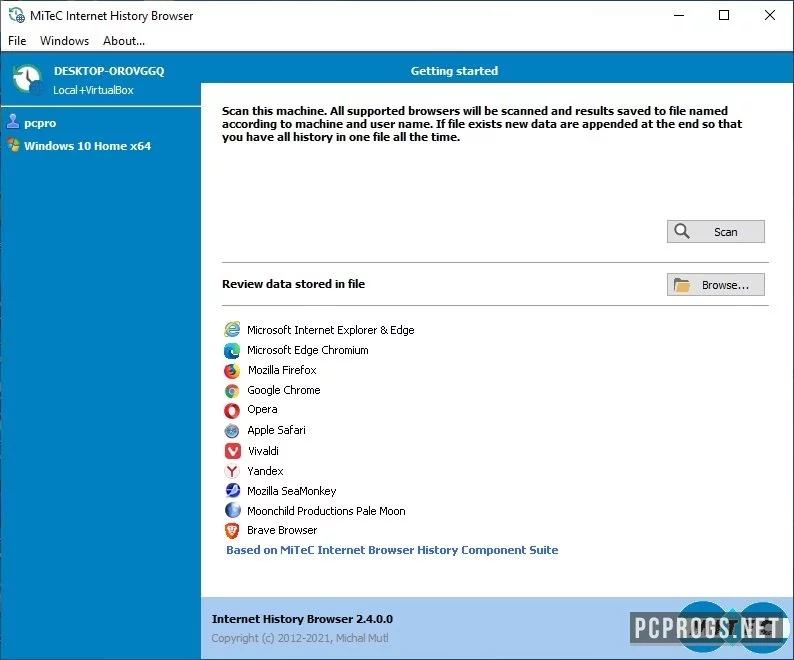 MiTeC Internet History Browser — изображение 2