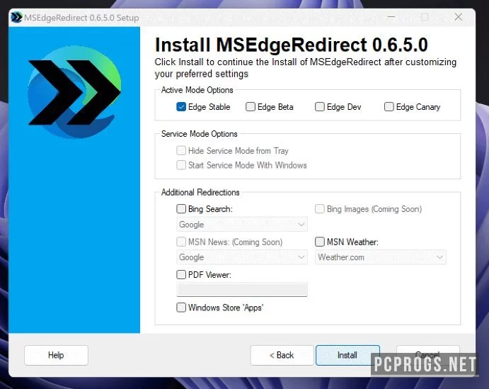 MSEdgeRedirect — изображение 2
