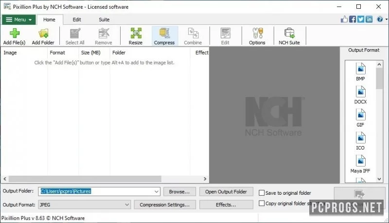 NCH Pixillion Image Converter — изображение 1