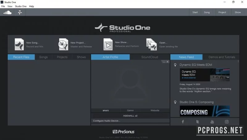 PreSonus Studio One — изображение 2