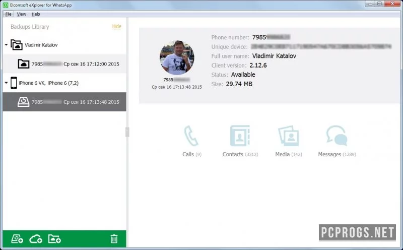 Elcomsoft Explorer For WhatsApp — изображение 3