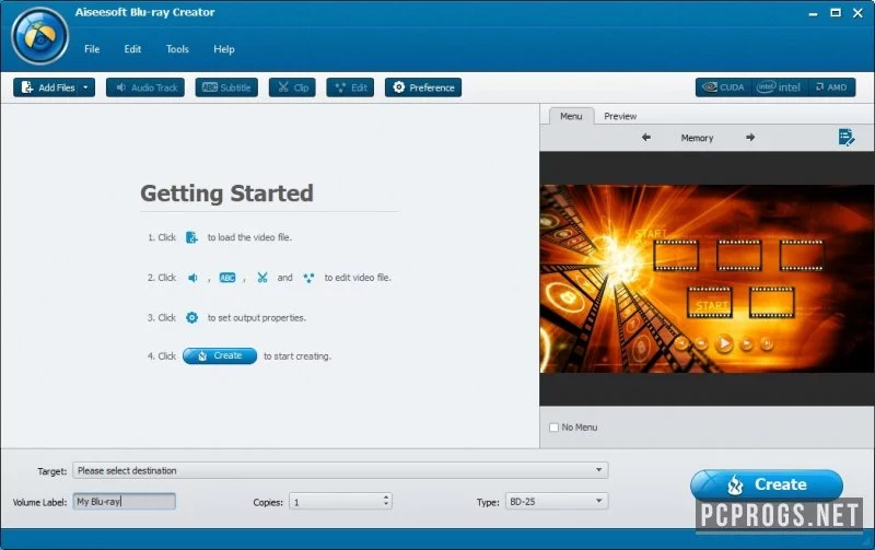 Aiseesoft Blu-ray Creator — изображение 1