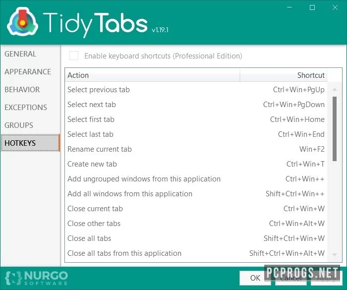 TidyTabs — изображение 2