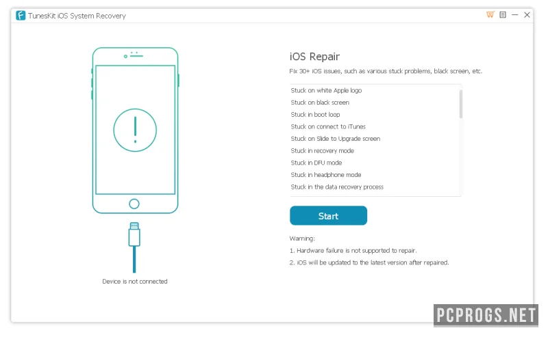 TunesKit iOS System Recovery — изображение 1