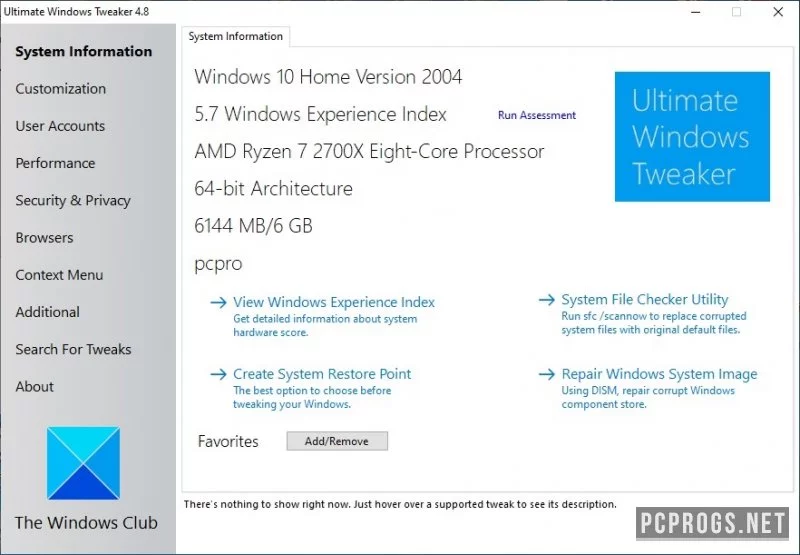 Ultimate Windows Tweaker — изображение 1