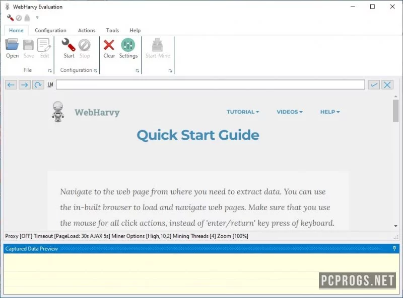 WebHarvy — изображение 1