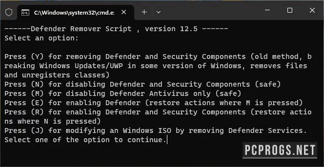 Windows Defender Remover — изображение 2