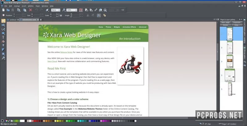 Xara Web Designer — изображение 1
