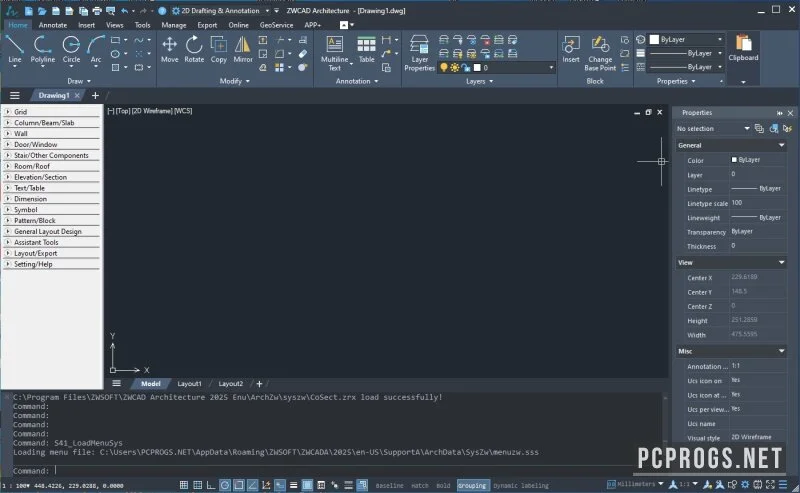 ZWCAD Architecture — изображение 1