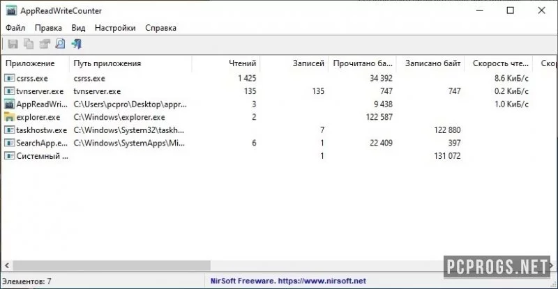AppReadWriteCounter — изображение 1