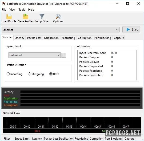 SoftPerfect Connection Emulator — изображение 1