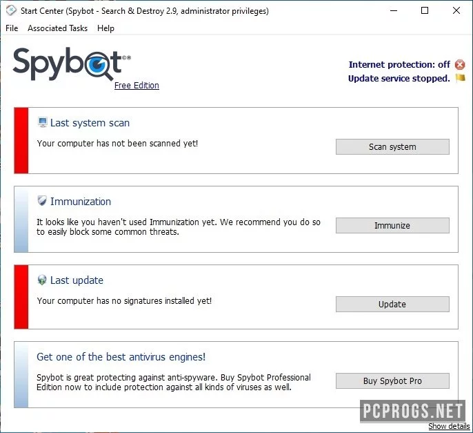 Spybot Search and Destroy — изображение 1