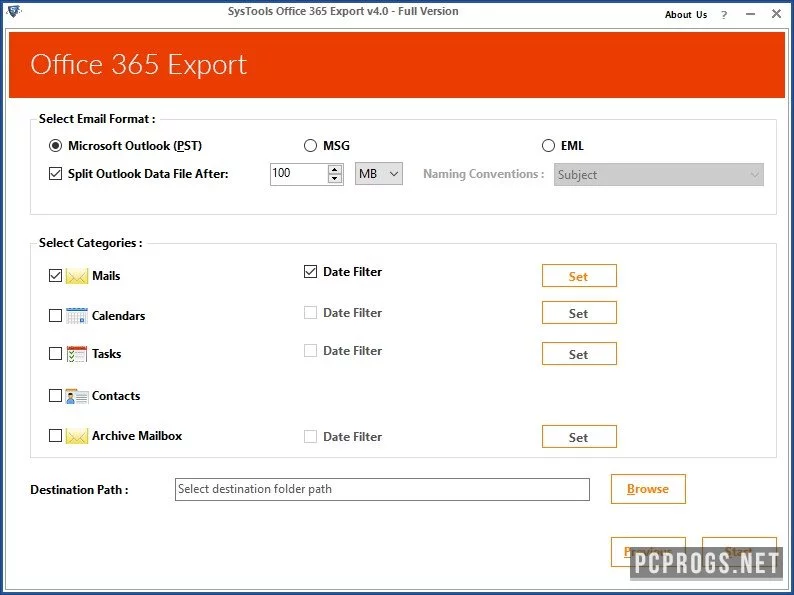 SysTools Office 365 Export — изображение 1