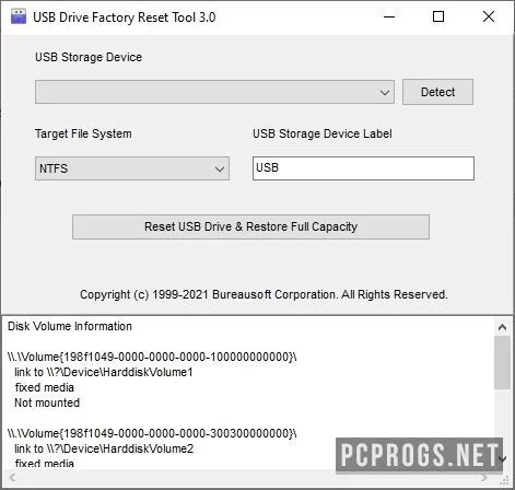USB Drive Factory Reset Tool — изображение 1