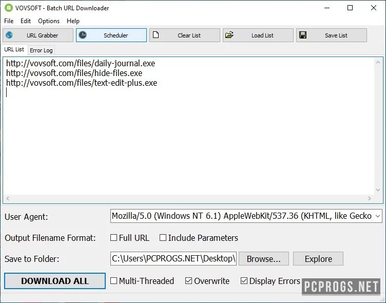 Batch URL Downloader — изображение 1
