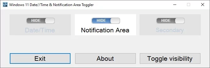 Win11ClockToggler — изображение 1